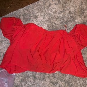 Off the shoulder crop top